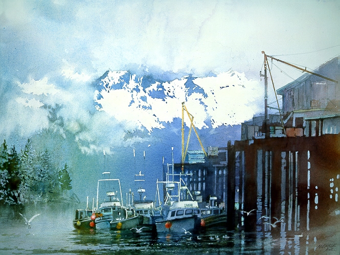 水彩风景组画-12